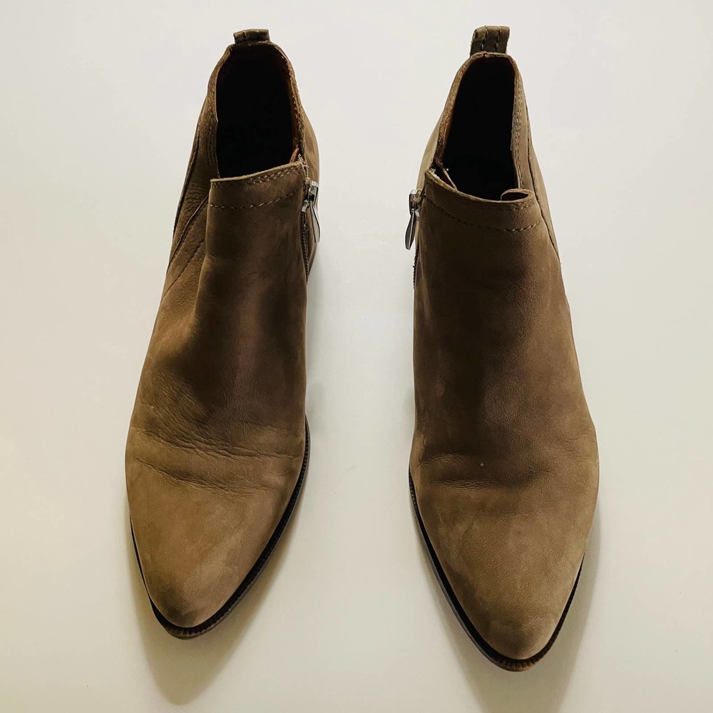 Franco Sarto Laslo Leather Ankle Chelsea Booties - Picture 4 of 9